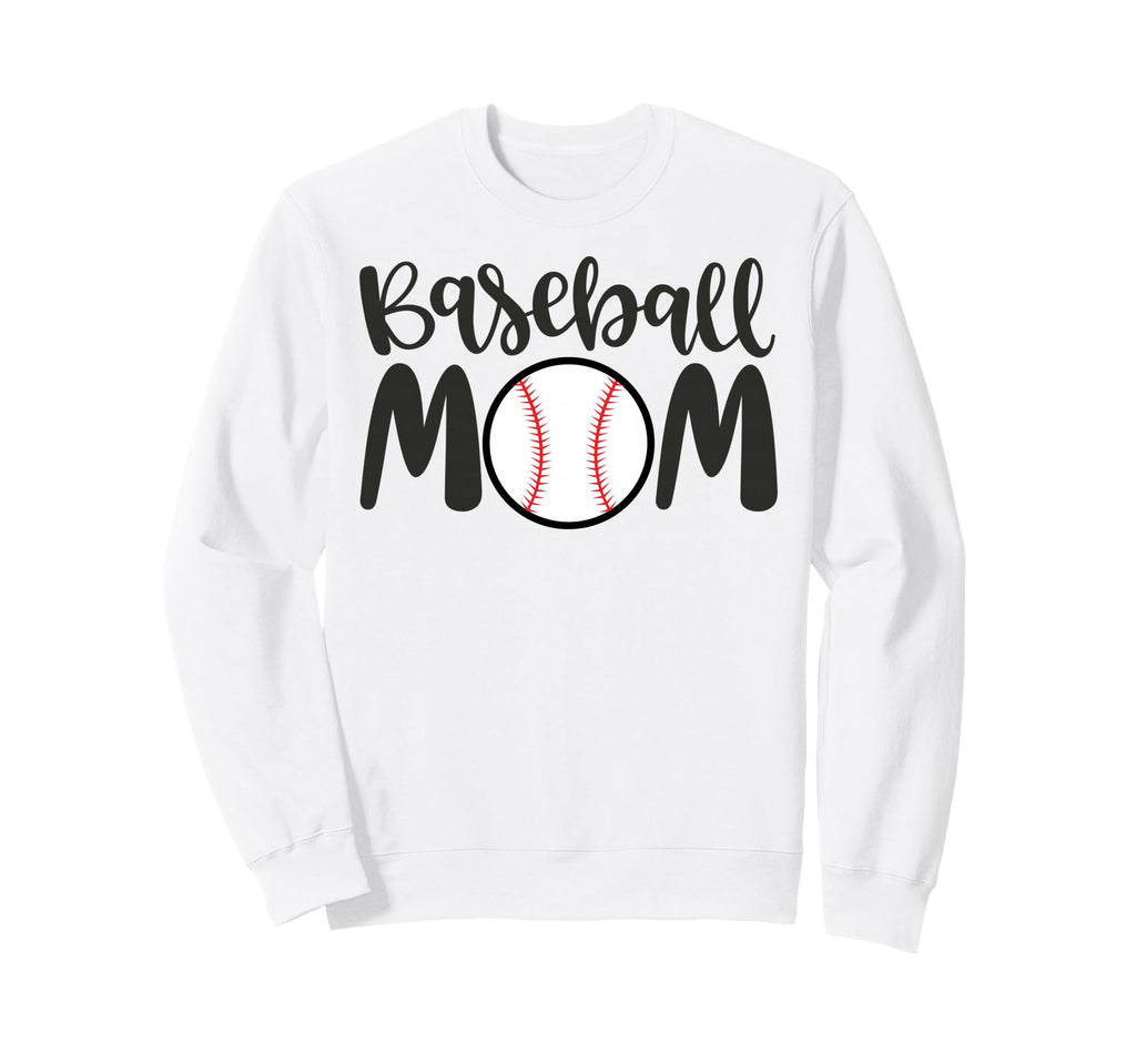 Baseball Mom Sports Mother Mom Sweatshirt - Custom Art Print for Adults - T-Shirt, Sweatshirt, Hoodie