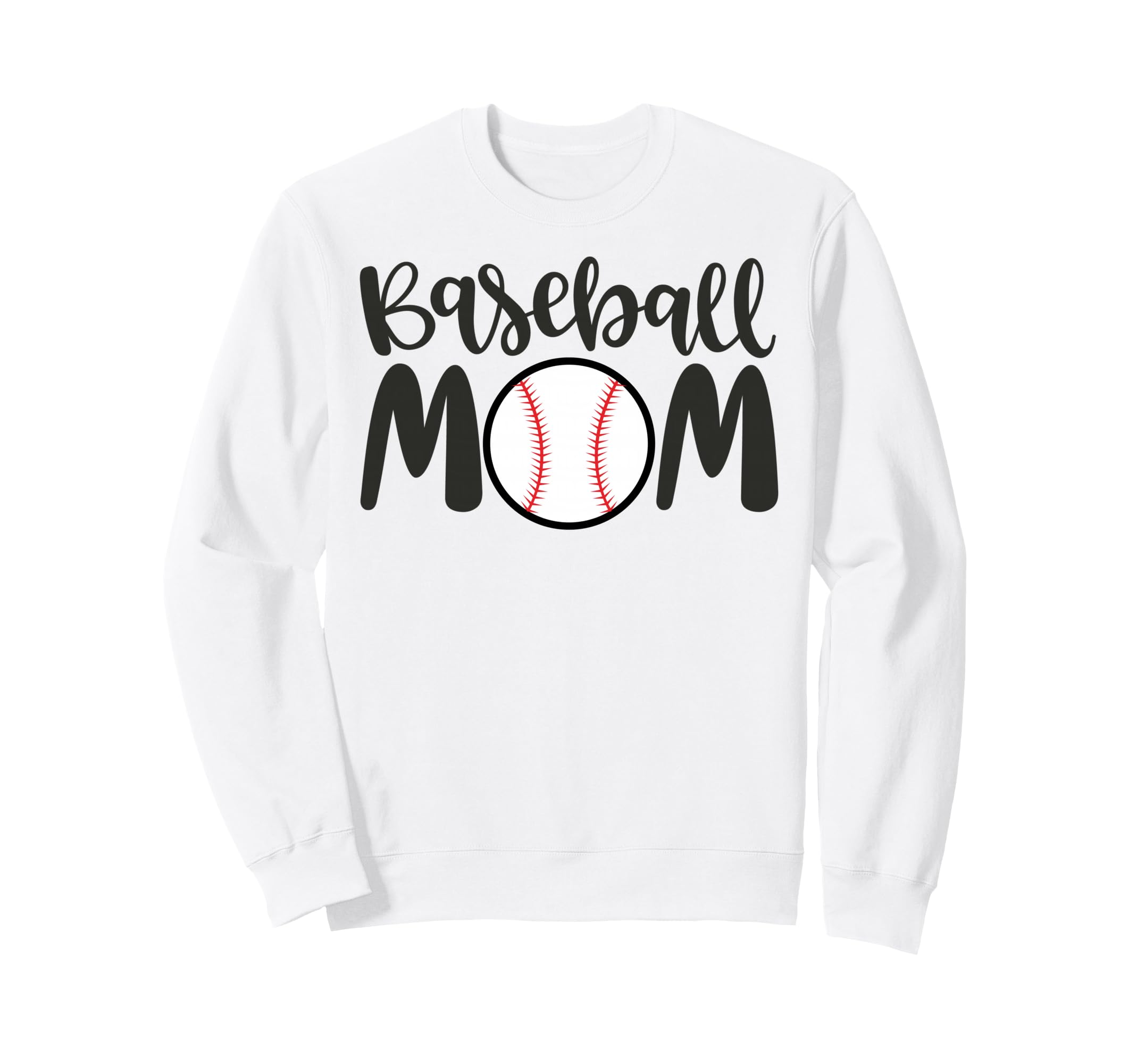 Baseball Mom Sports Mother Mom Sweatshirt - Custom Art Print for Adults - T-Shirt, Sweatshirt, Hoodie