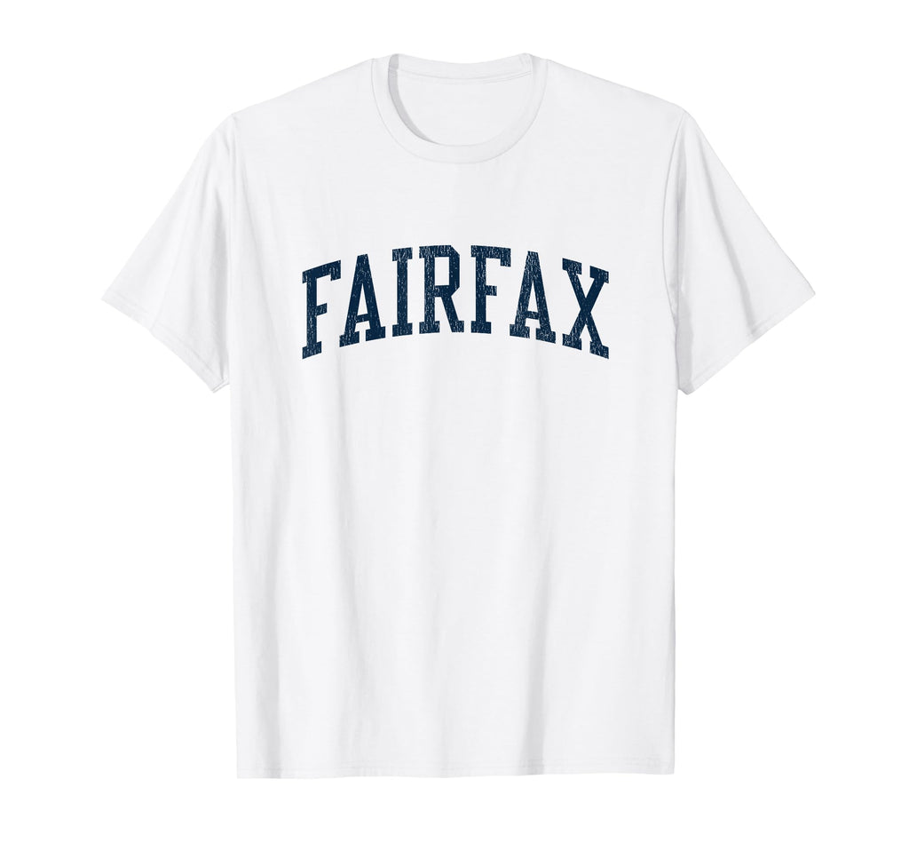 Fairfax Va Athletic Sports Jsn2 Navy T-Shirt - Graphic Print Men Women - T-Shirt, Sweatshirt, Hoodie