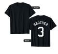 Brother Team Uniform 3 Football Baseball T-Shirt - Minimalist Print Unisex - T-Shirt, Sweatshirt, Hoodie