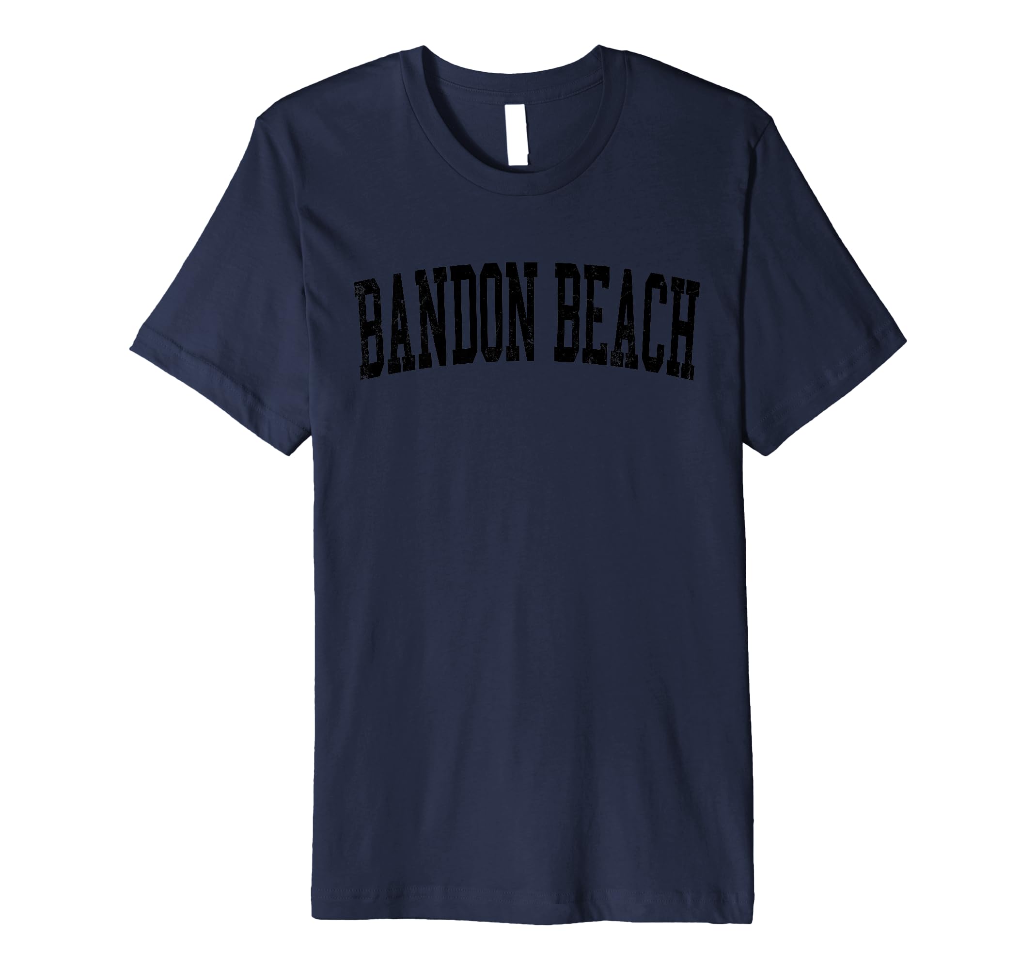 Bandon Beach Distressed Black T-Shirt - Casual Everyday Wear Men Women - T-Shirt, Sweatshirt, Hoodie