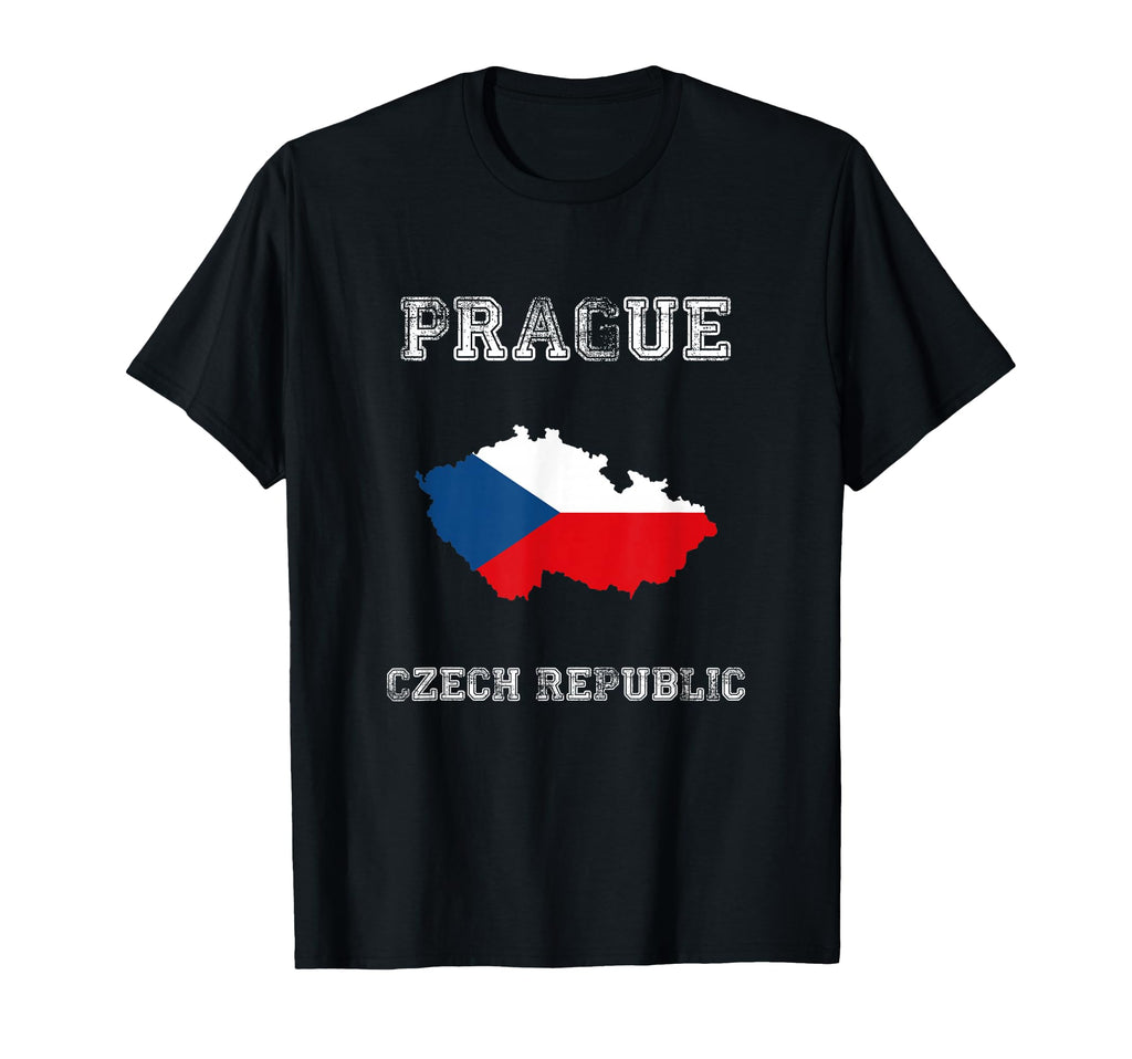 Prague Czech Republic Distressed T-Shirt - Fun Novelty Design Men Women - T-Shirt, Sweatshirt, Hoodie