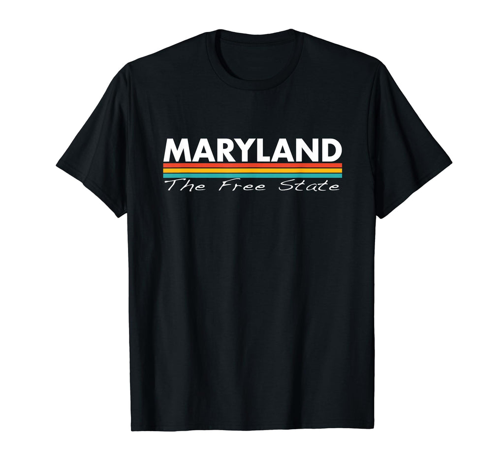 Maryland Free State Stripes T-Shirt - Novelty Apparel Men Women - T-Shirt, Sweatshirt, Hoodie
