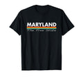 Maryland Free State Stripes T-Shirt - Novelty Apparel Men Women - T-Shirt, Sweatshirt, Hoodie
