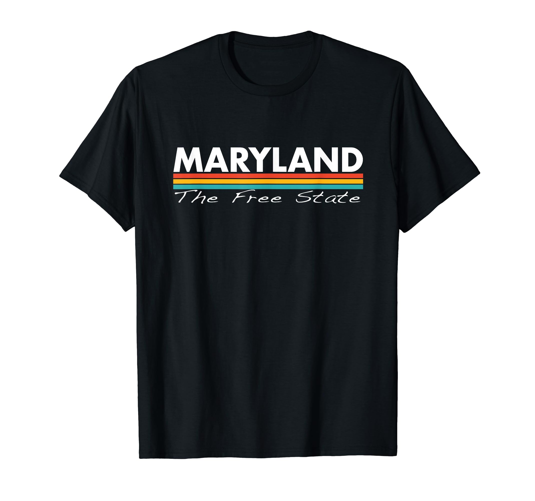 Maryland Free State Stripes T-Shirt - Novelty Apparel Men Women - T-Shirt, Sweatshirt, Hoodie