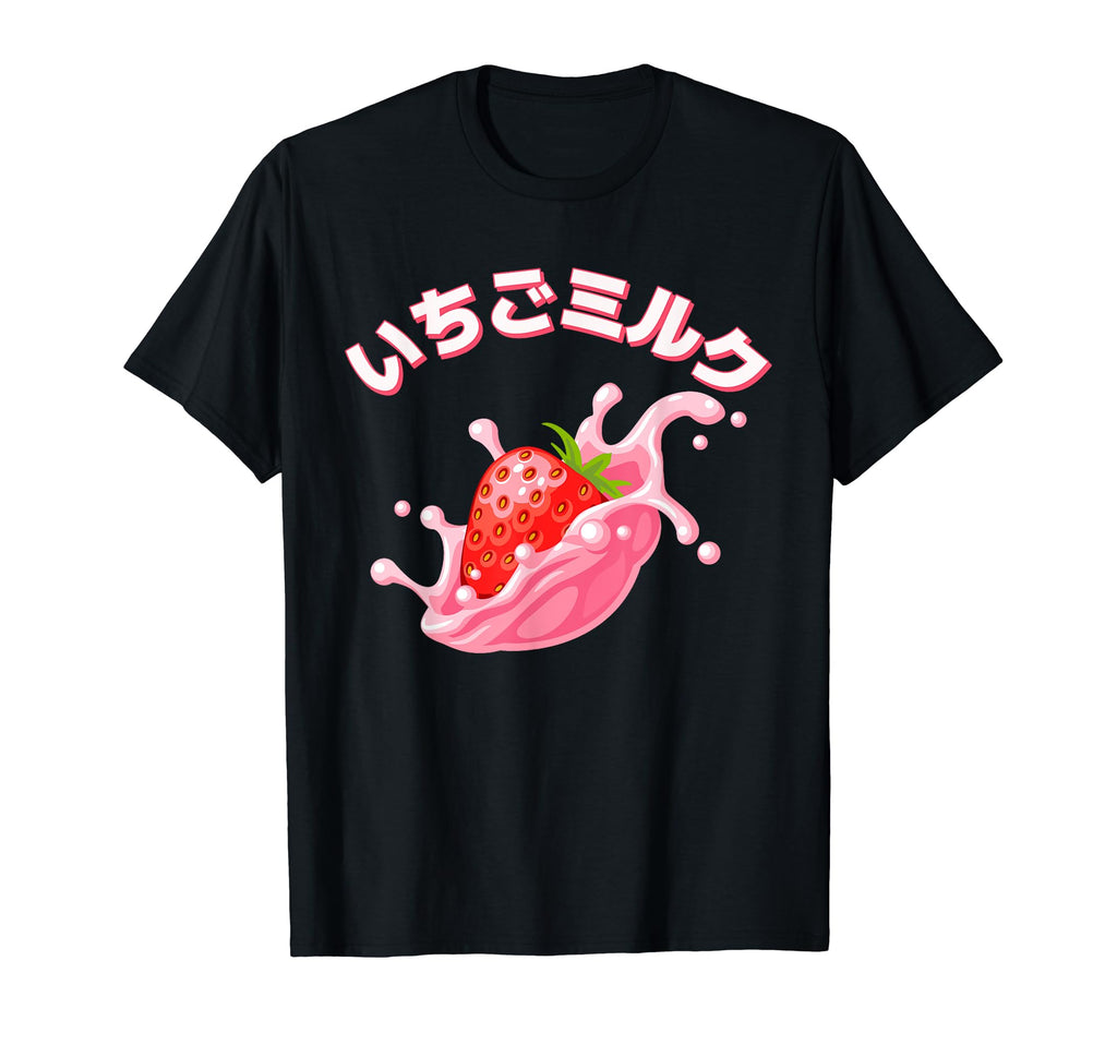 90S Japanese Kawaii Strawberry Milk T-Shirt - Novelty Apparel Unisex - T-Shirt, Sweatshirt, Hoodie