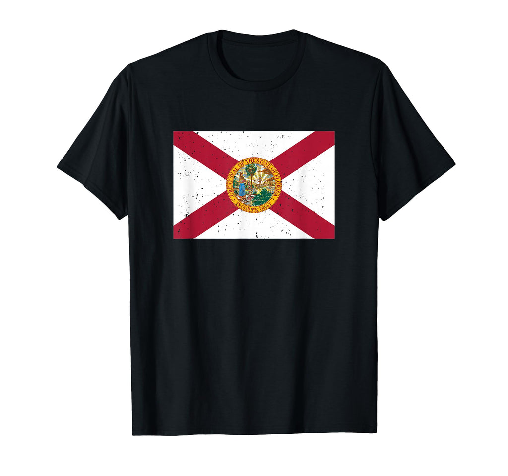 State Flag Tees Florida Fl State Flag T-Shirt - Fun Novelty Design Unisex - T-Shirt, Sweatshirt, Hoodie