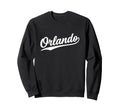 Orlando Florida Script 1970S White Sweatshirt - Graphic Print for Adults - T-Shirt, Sweatshirt, Hoodie