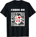 Coded Love Heart QR Code - Adult & Kids T-Shirts, Sweatshirts & Hoodies apparel design preview 1