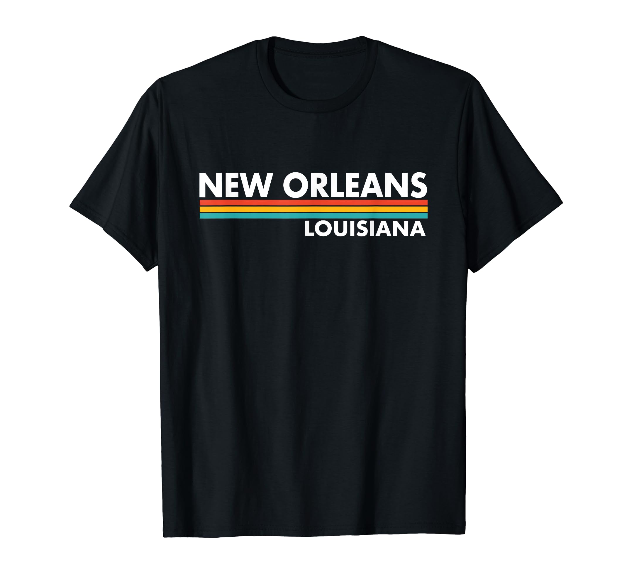New Orleans Louisiana Stripes T-Shirt - Trendy Graphic Men Women - T-Shirt, Sweatshirt, Hoodie