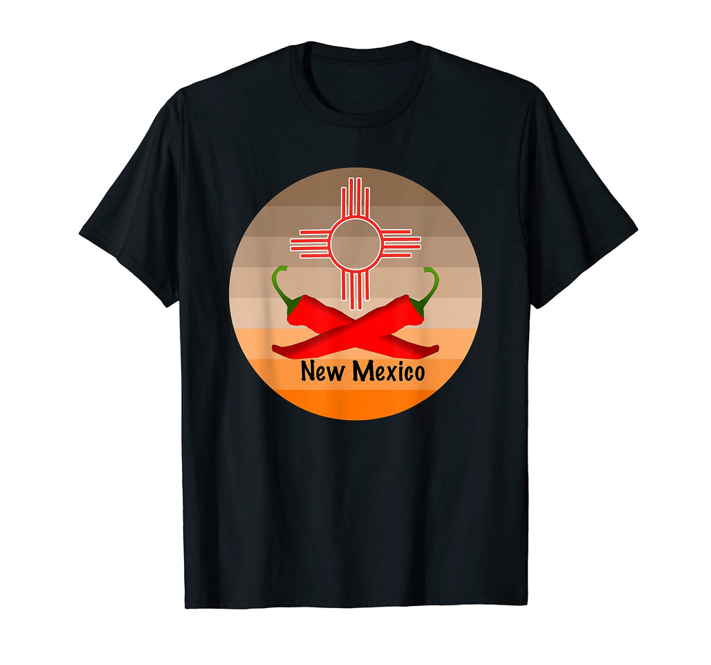 New Mexico Sunset Red Chiles T-Shirt - Fun Novelty Design for Adults - T-Shirt, Sweatshirt, Hoodie