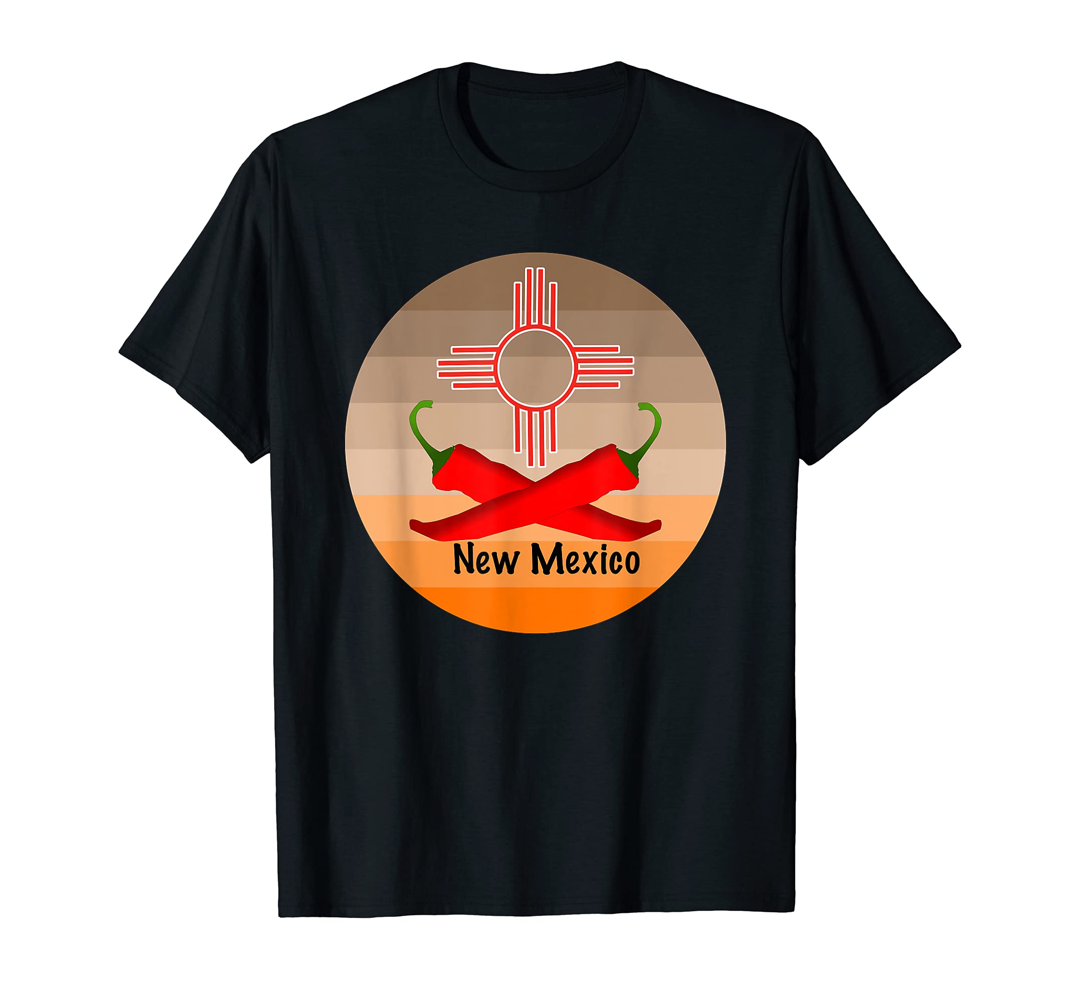 New Mexico Sunset Red Chiles T-Shirt - Fun Novelty Design for Adults - T-Shirt, Sweatshirt, Hoodie