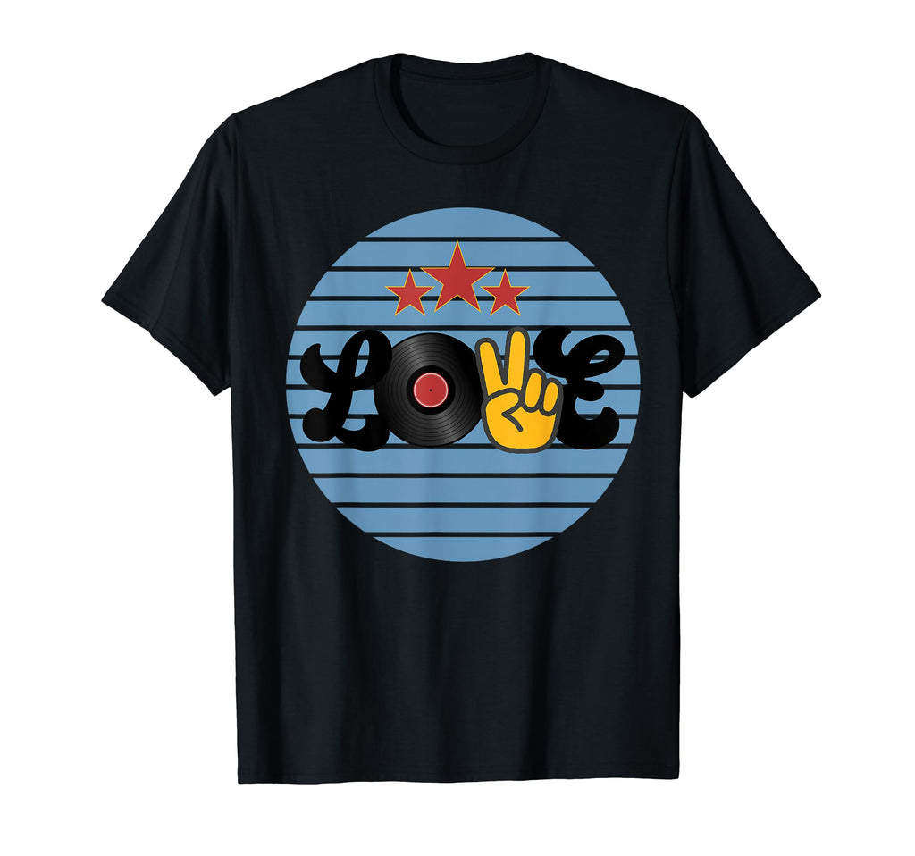 1970S Hippie Lovers Love Peace And T-Shirt - Fun Novelty Design Men Women - T-Shirt, Sweatshirt, Hoodie