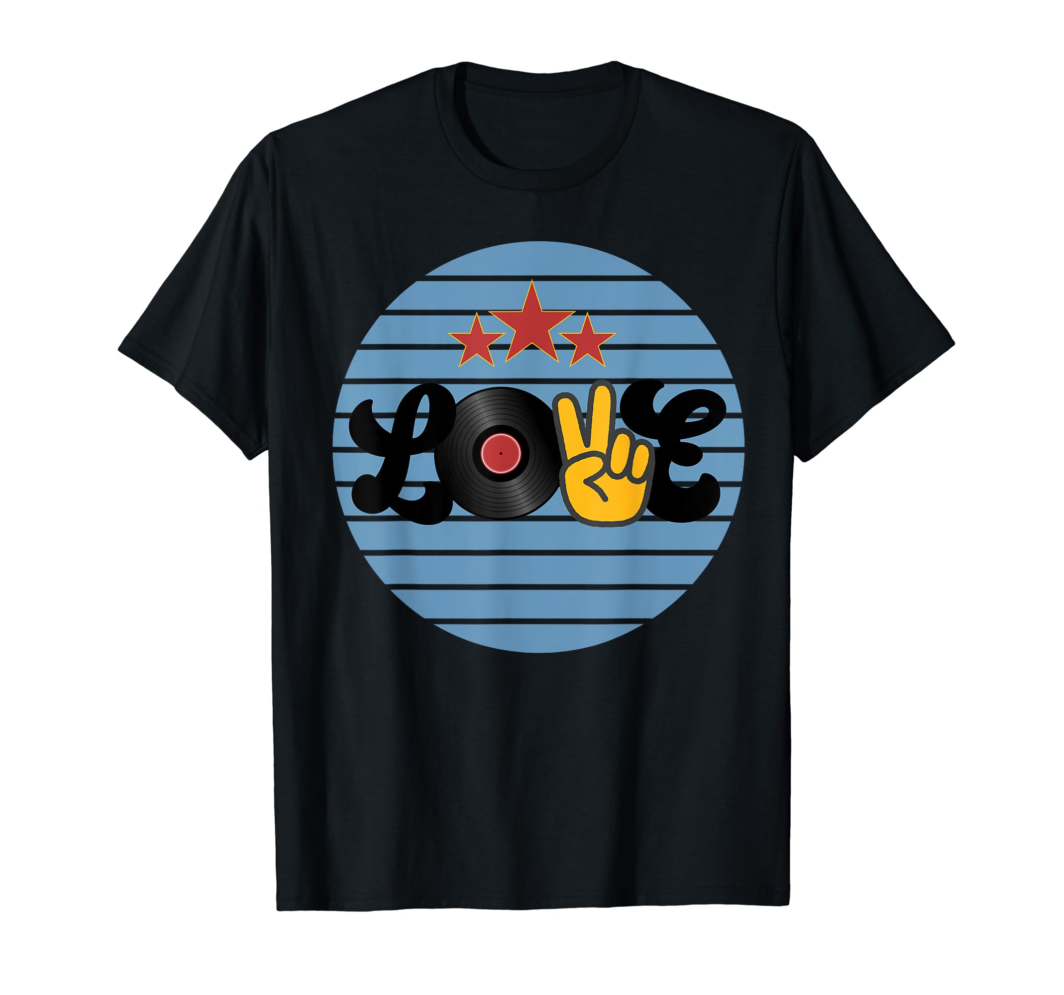 1970S Hippie Lovers Love Peace And T-Shirt - Fun Novelty Design Men Women - T-Shirt, Sweatshirt, Hoodie