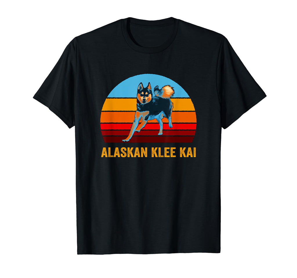 Sunset Alaskan Klee Kai T-Shirt - Minimalist Print for Adults - T-Shirt, Sweatshirt, Hoodie