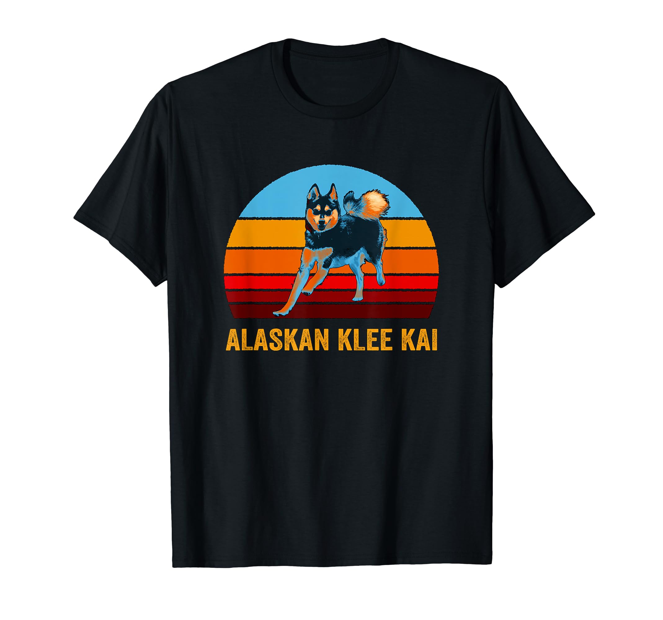 Sunset Alaskan Klee Kai T-Shirt - Minimalist Print for Adults - T-Shirt, Sweatshirt, Hoodie