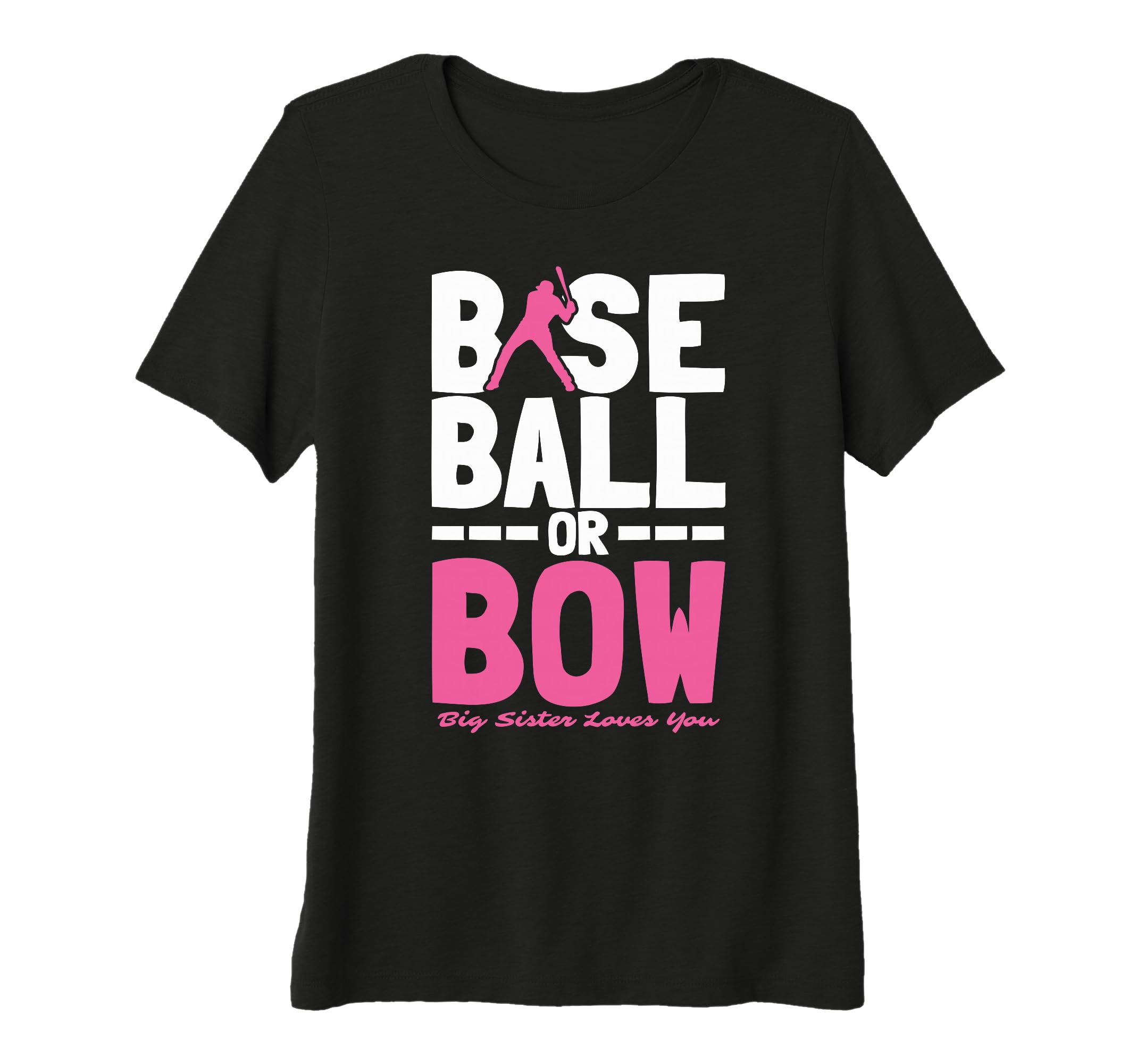 Womens Baseball Sister Love You T-Shirt - Custom Art Print for Adults - T-Shirt, Sweatshirt, Hoodie