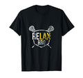 Relax Bro Lacrosse Funny Distressed Lax T-Shirt - Graphic Print for Adults - T-Shirt, Sweatshirt, Hoodie