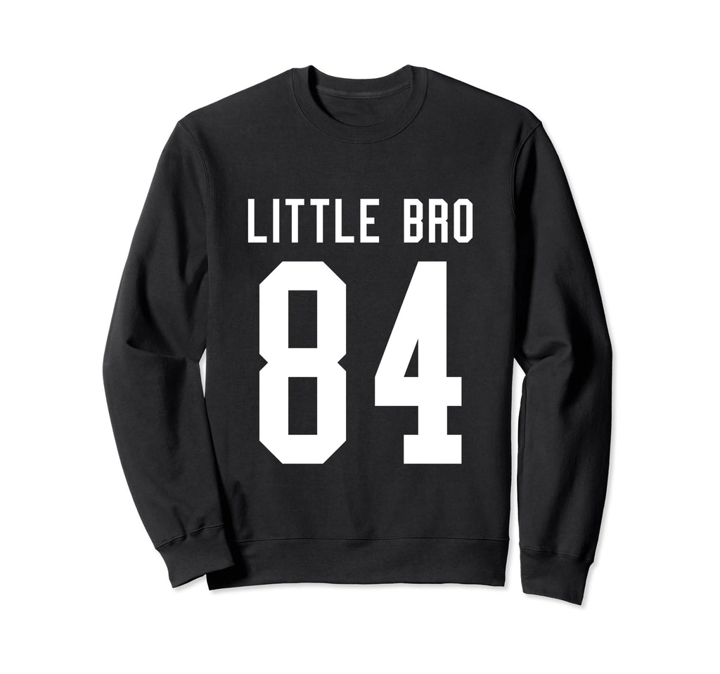 Number 84 Little Bro Biggest Fan Sweatshirt - Trendy Graphic Unisex - T-Shirt, Sweatshirt, Hoodie