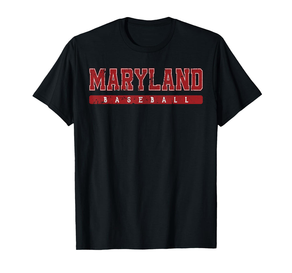 Maryland Baseball Tees Tanks Tops Hoodie - Novelty Apparel Unisex - T-Shirt, Sweatshirt, Hoodie