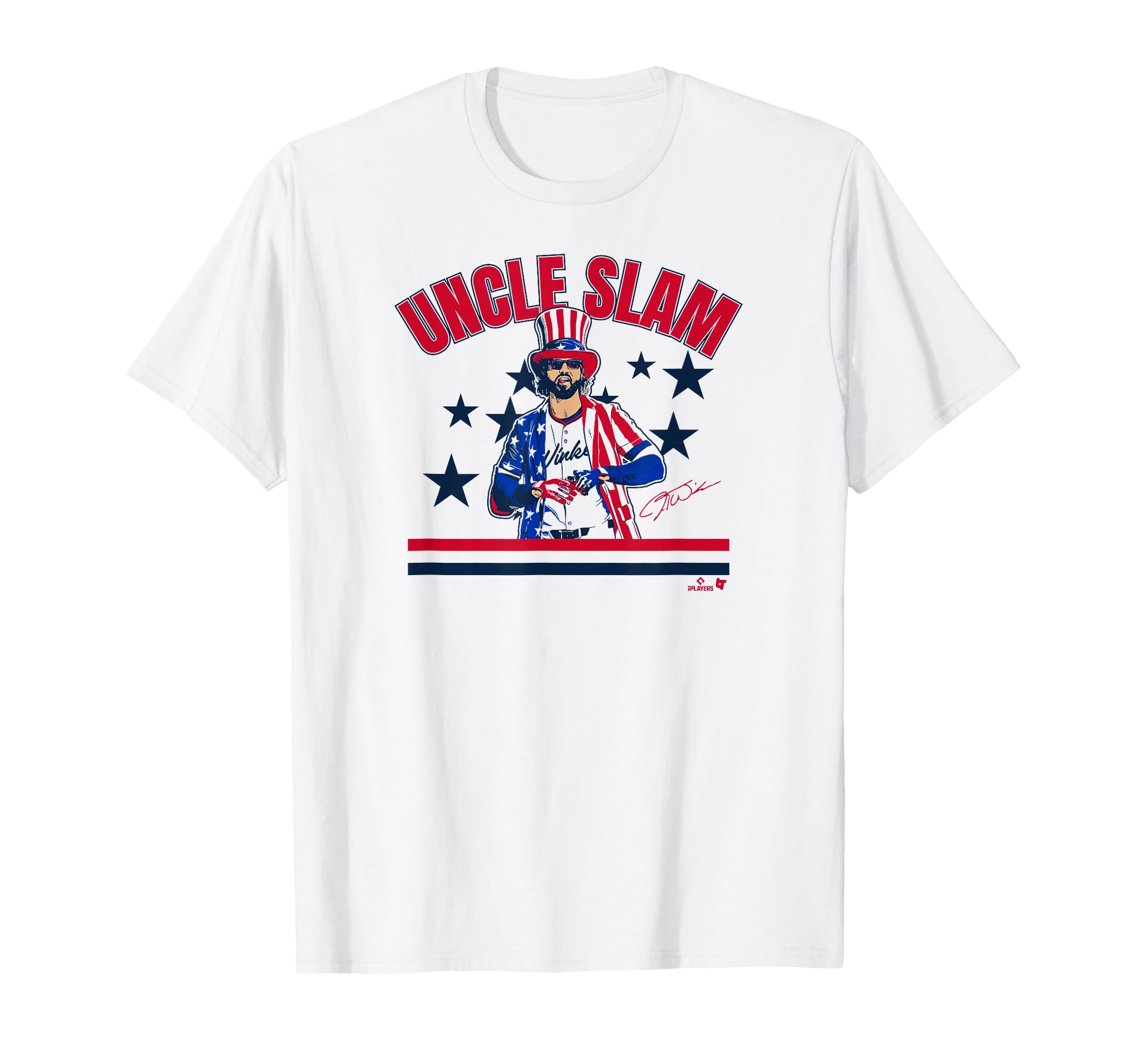 Jesse Winker Uncle Slam Washington D T-Shirt - Custom Art Print for Adults - T-Shirt, Sweatshirt, Hoodie