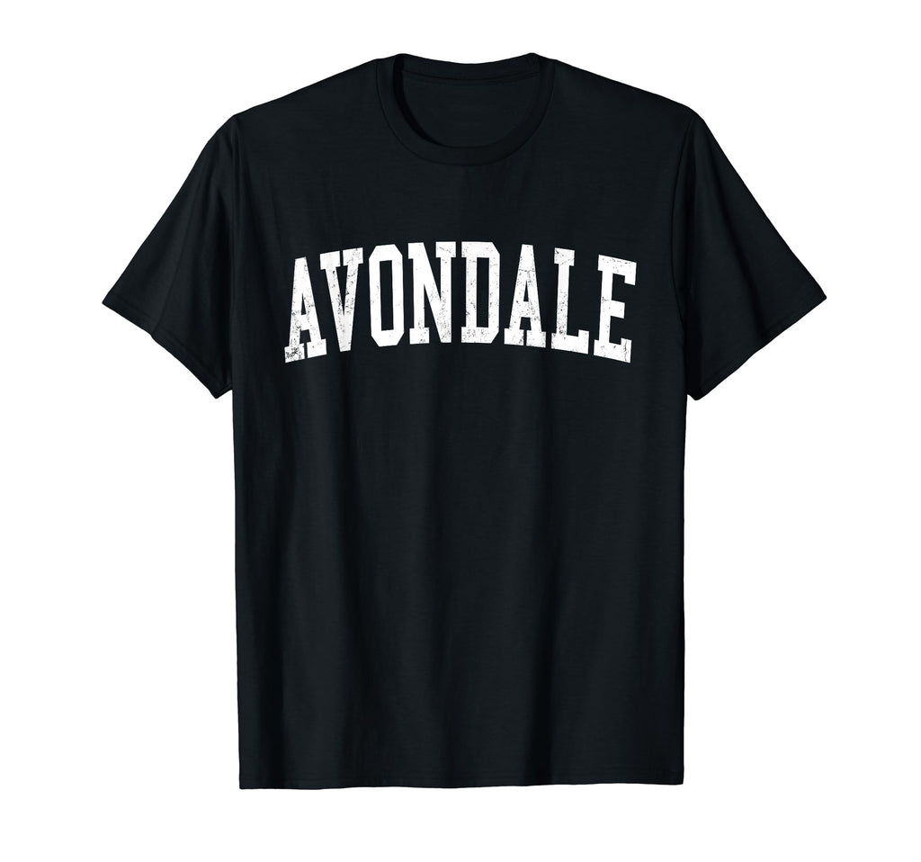 Avondale Az Distressed White Varsity T-Shirt - Minimalist Print for Adults - T-Shirt, Sweatshirt, Hoodie