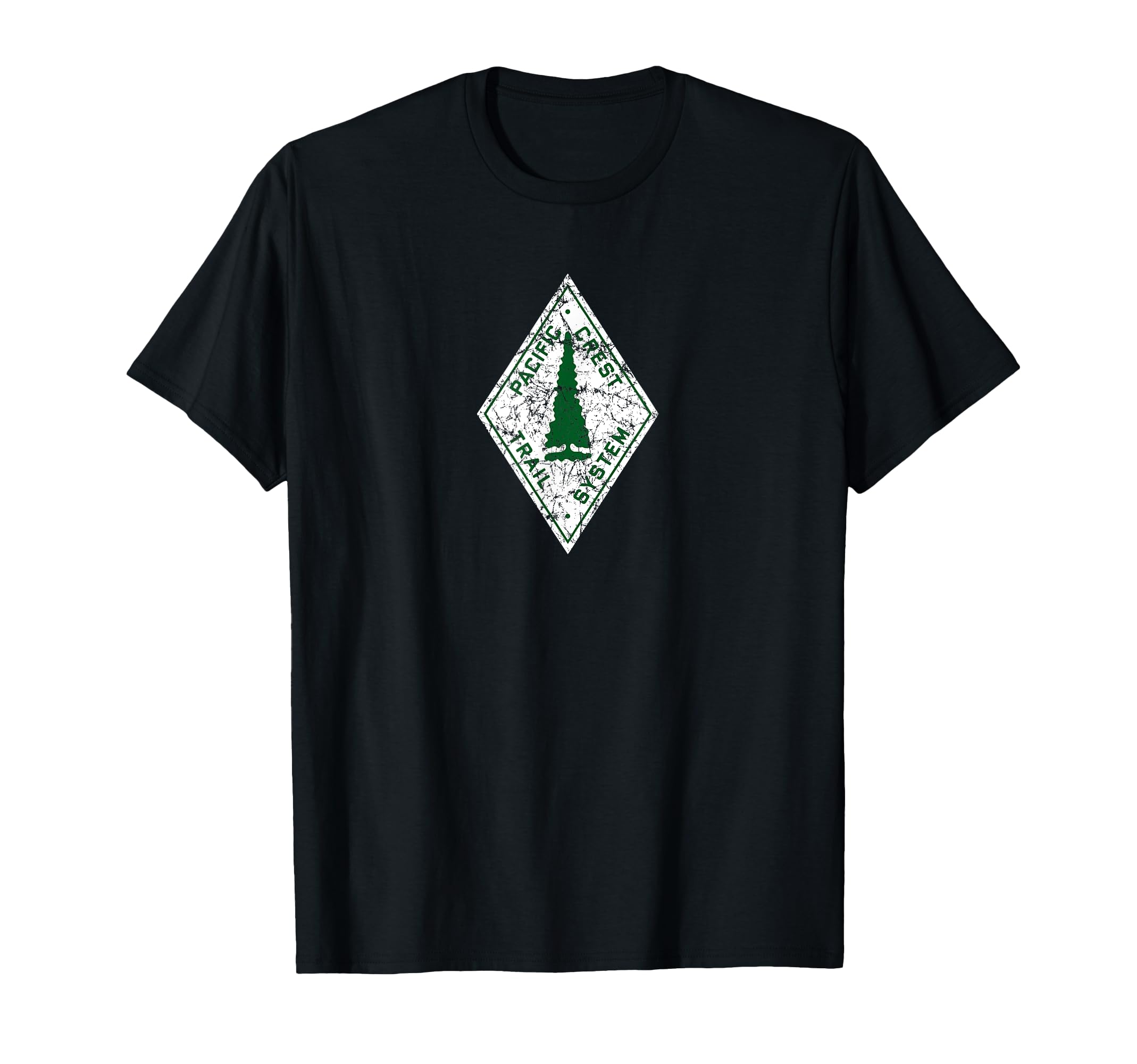 Pacific Crest Trail Marker Distressed T-Shirt - Unique Graphic for Adults - T-Shirt, Sweatshirt, Hoodie