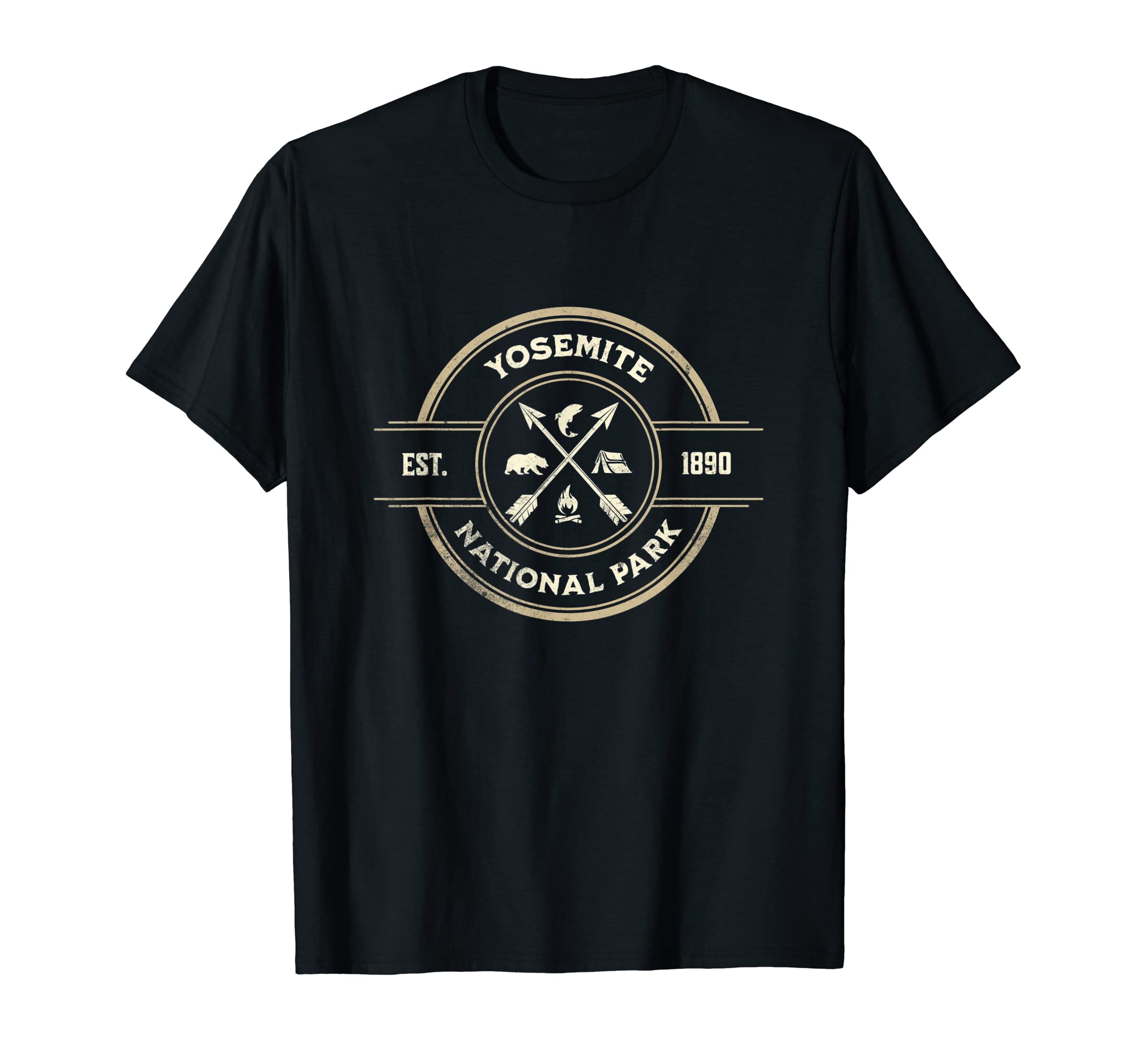 Camping Distressed National Parks Sports T-Shirt - Graphic Print Men Women - T-Shirt, Sweatshirt, Hoodie