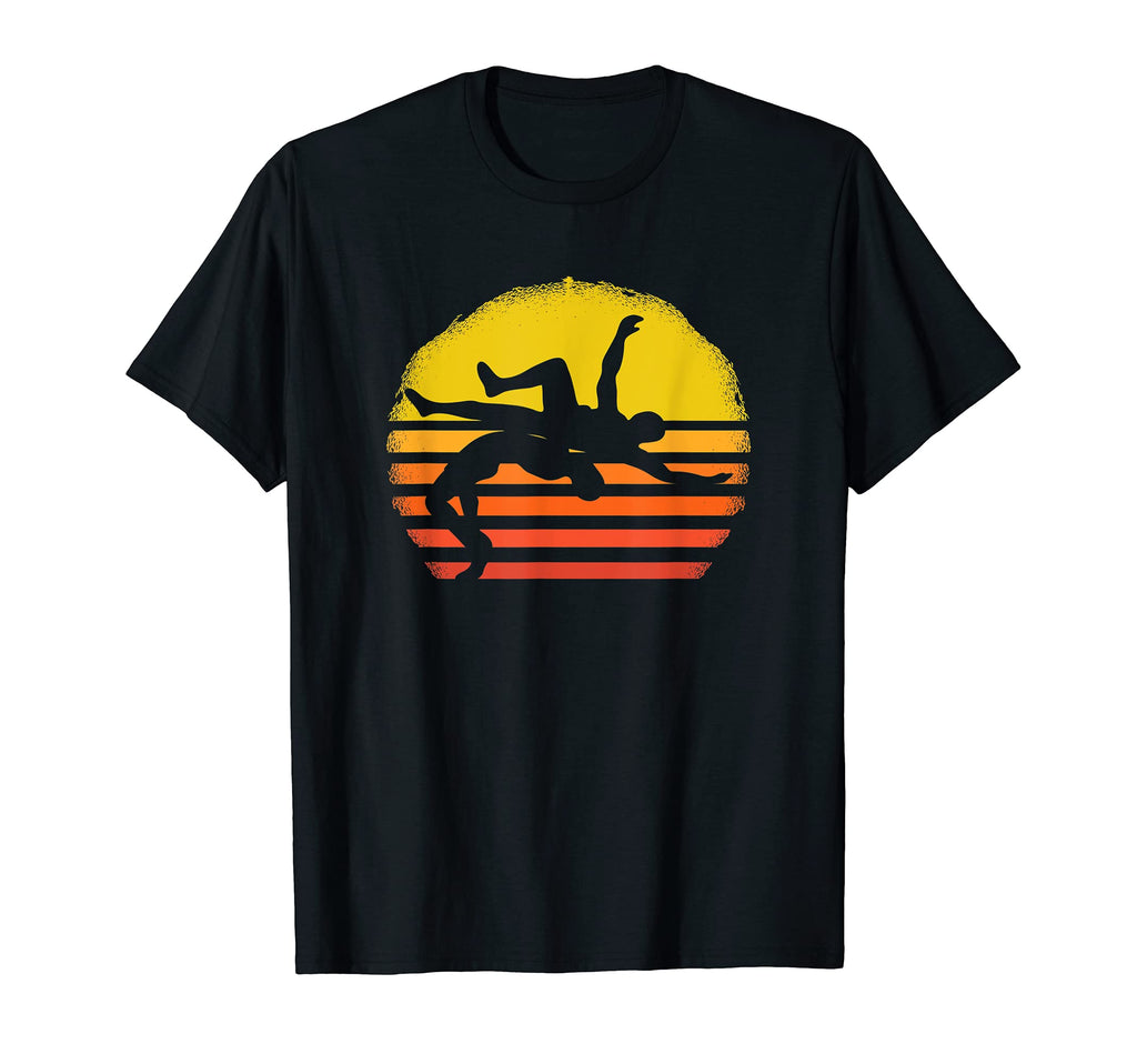 Eighties Wrestler Distressed T-Shirt - Casual Everyday Wear for Adults - T-Shirt, Sweatshirt, Hoodie
