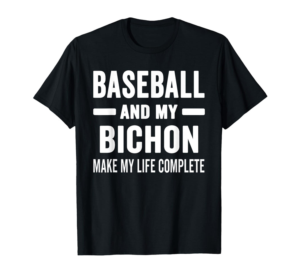 Baseball And My Bichon Mama Dog Lover T-Shirt - Unique Graphic for Adults - T-Shirt, Sweatshirt, Hoodie