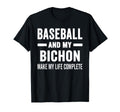Baseball And My Bichon Mama Dog Lover T-Shirt - Unique Graphic for Adults - T-Shirt, Sweatshirt, Hoodie