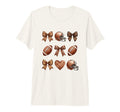 Coquette Football Football Mom Game T-Shirt - Minimalist Print Men Women - T-Shirt, Sweatshirt, Hoodie