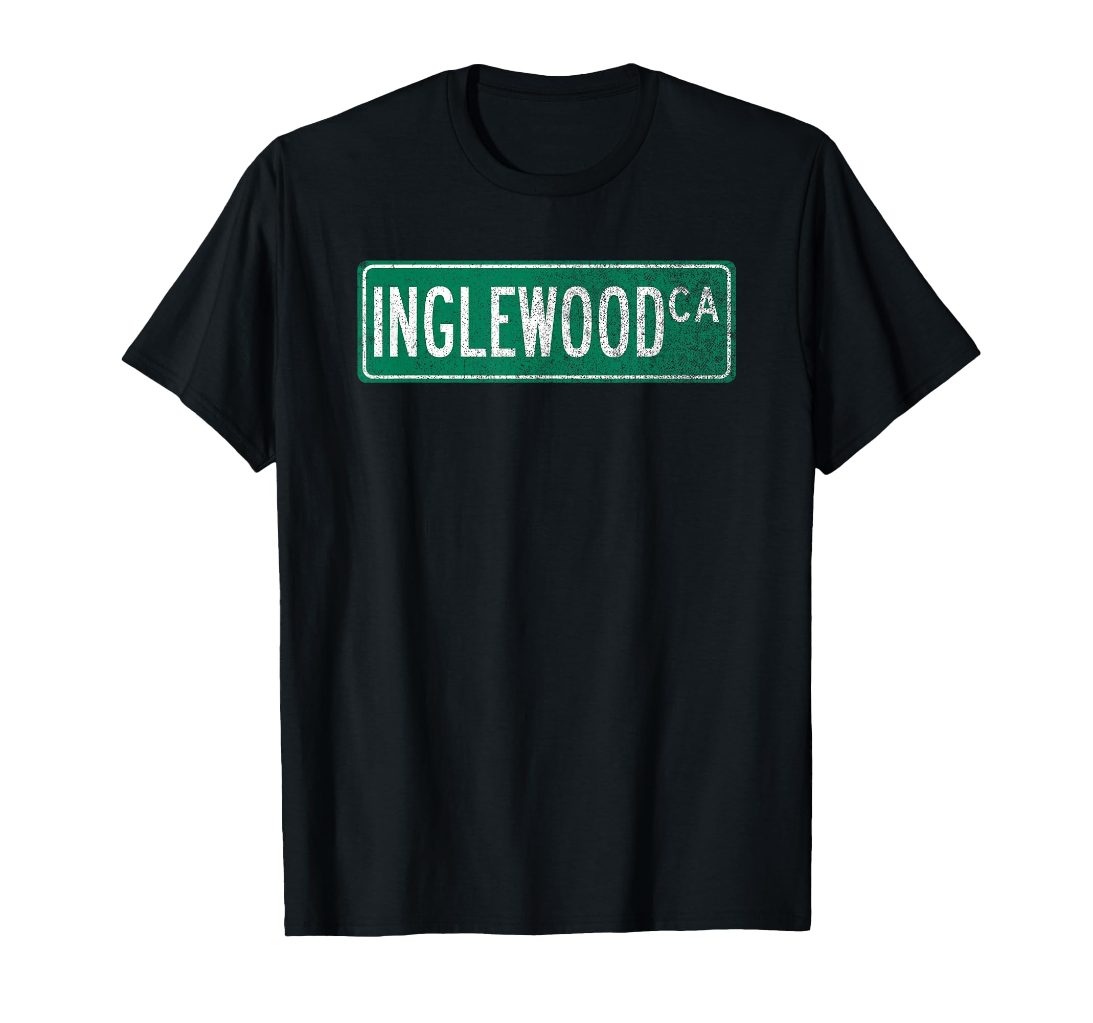 Inglewood Ca Street Sign T-Shirt - Novelty Apparel for Adults - T-Shirt, Sweatshirt, Hoodie