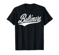Baltimore Maryland Varsity Script T-Shirt - Minimalist Print for Adults - T-Shirt, Sweatshirt, Hoodie
