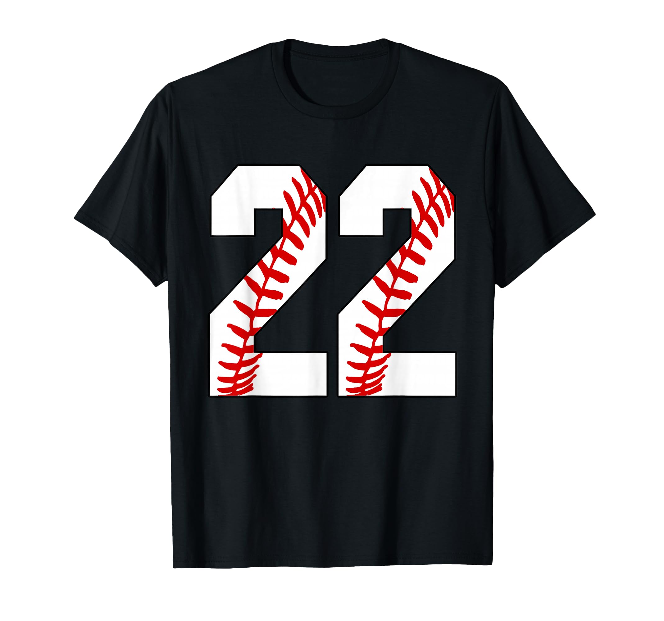 22 Baseball 22 Birthday Twenty Two T-Shirt - Novelty Apparel Unisex - T-Shirt, Sweatshirt, Hoodie