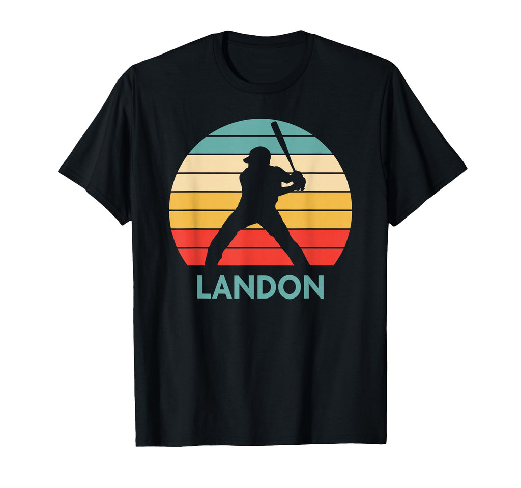 Landon Name Gift Personalized Baseball T-Shirt - Custom Art Print Unisex - T-Shirt, Sweatshirt, Hoodie
