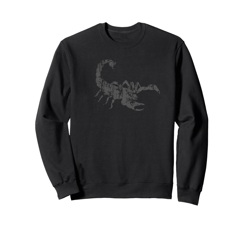 Scorpion Distressed Scorpion Sweatshirt - Fun Novelty Design Unisex - T-Shirt, Sweatshirt, Hoodie