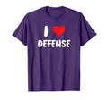 I Love Defense Heart Football Basketball T-Shirt - Trendy Graphic Unisex - T-Shirt, Sweatshirt, Hoodie