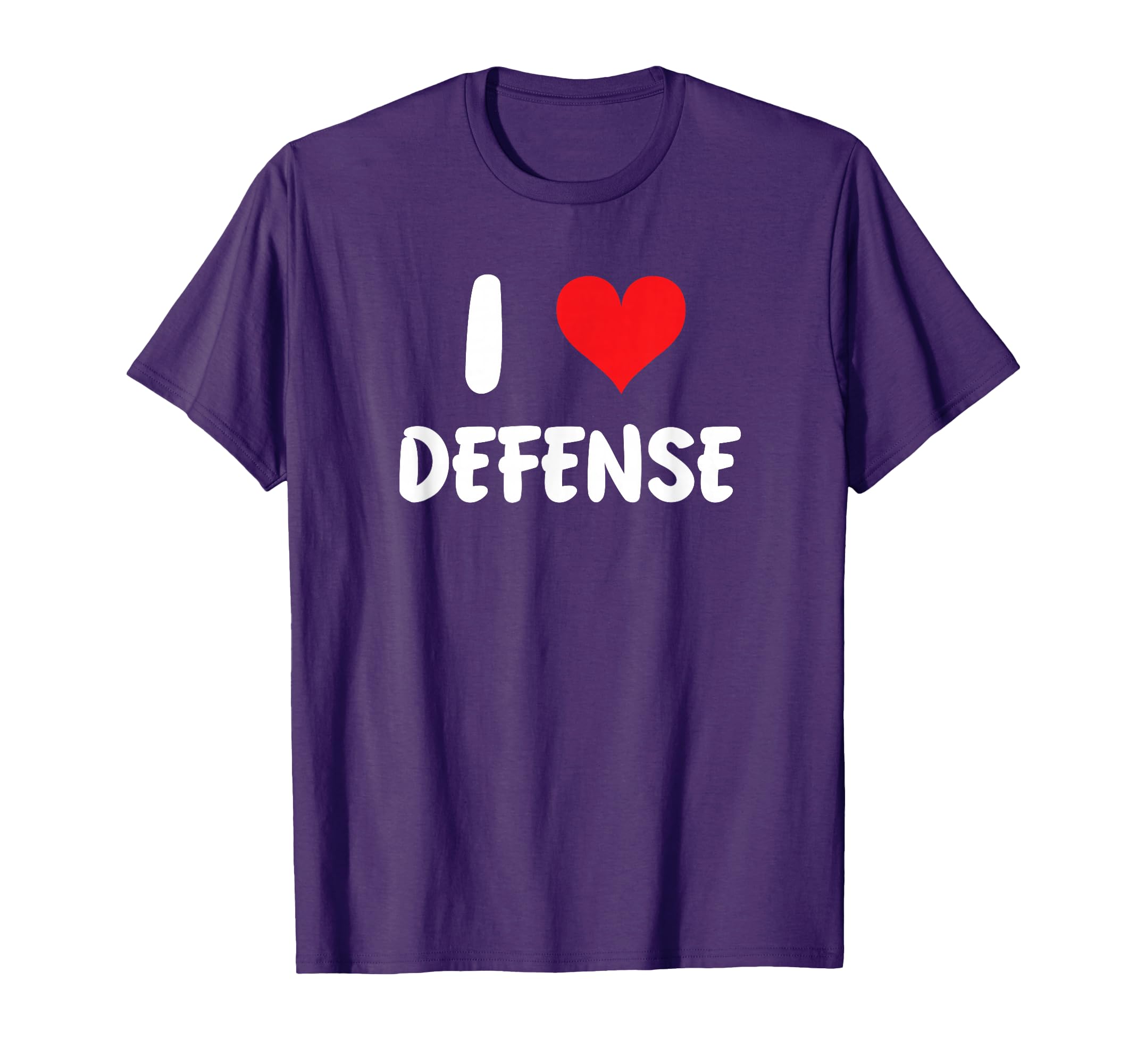 I Love Defense Heart Football Basketball T-Shirt - Trendy Graphic Unisex - T-Shirt, Sweatshirt, Hoodie