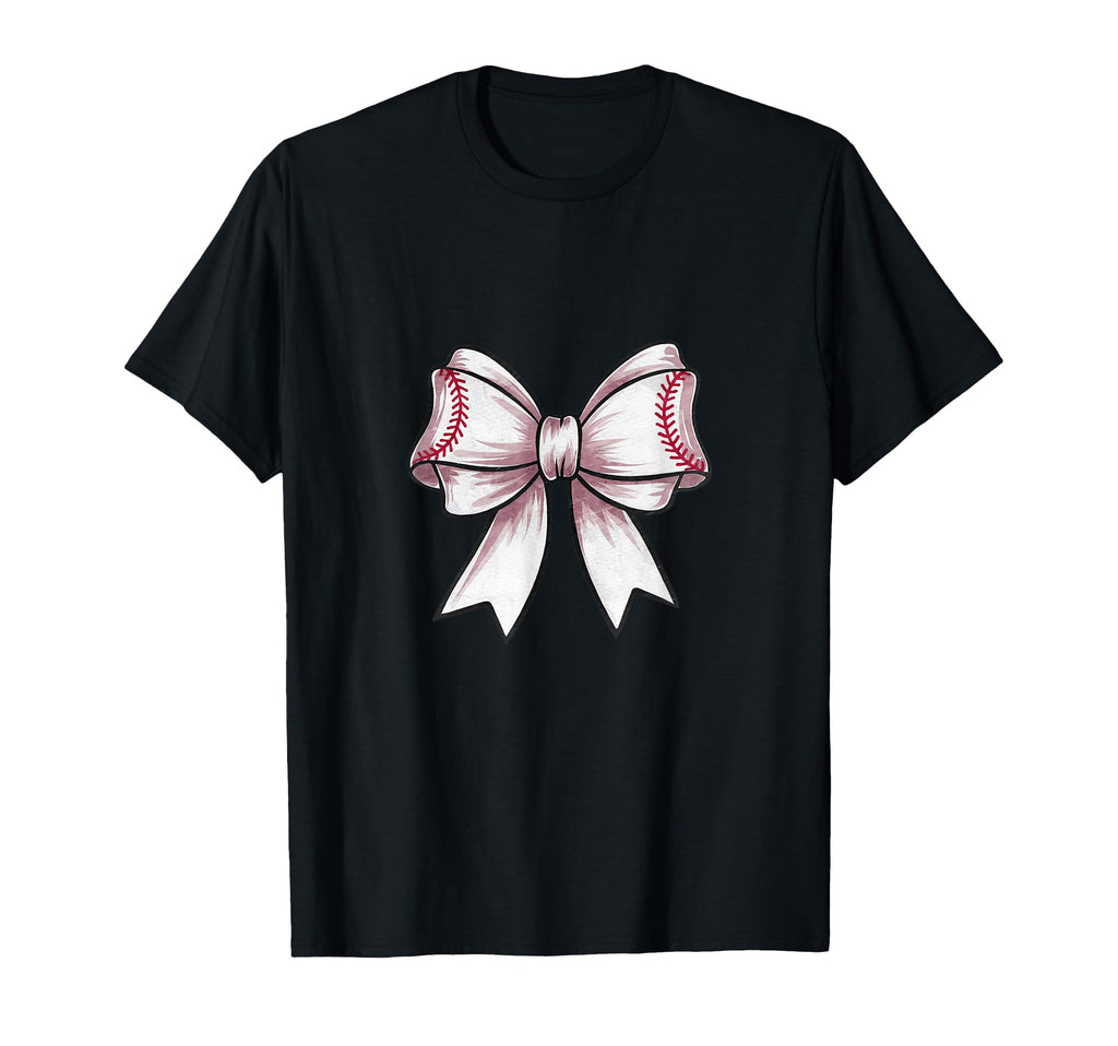 Coquette Baseball Bow Mom Sister T-Shirt - Trendy Graphic for Adults - T-Shirt, Sweatshirt, Hoodie