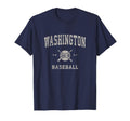 Washington Baseball Throwback T-Shirt - Minimalist Print Unisex - T-Shirt, Sweatshirt, Hoodie