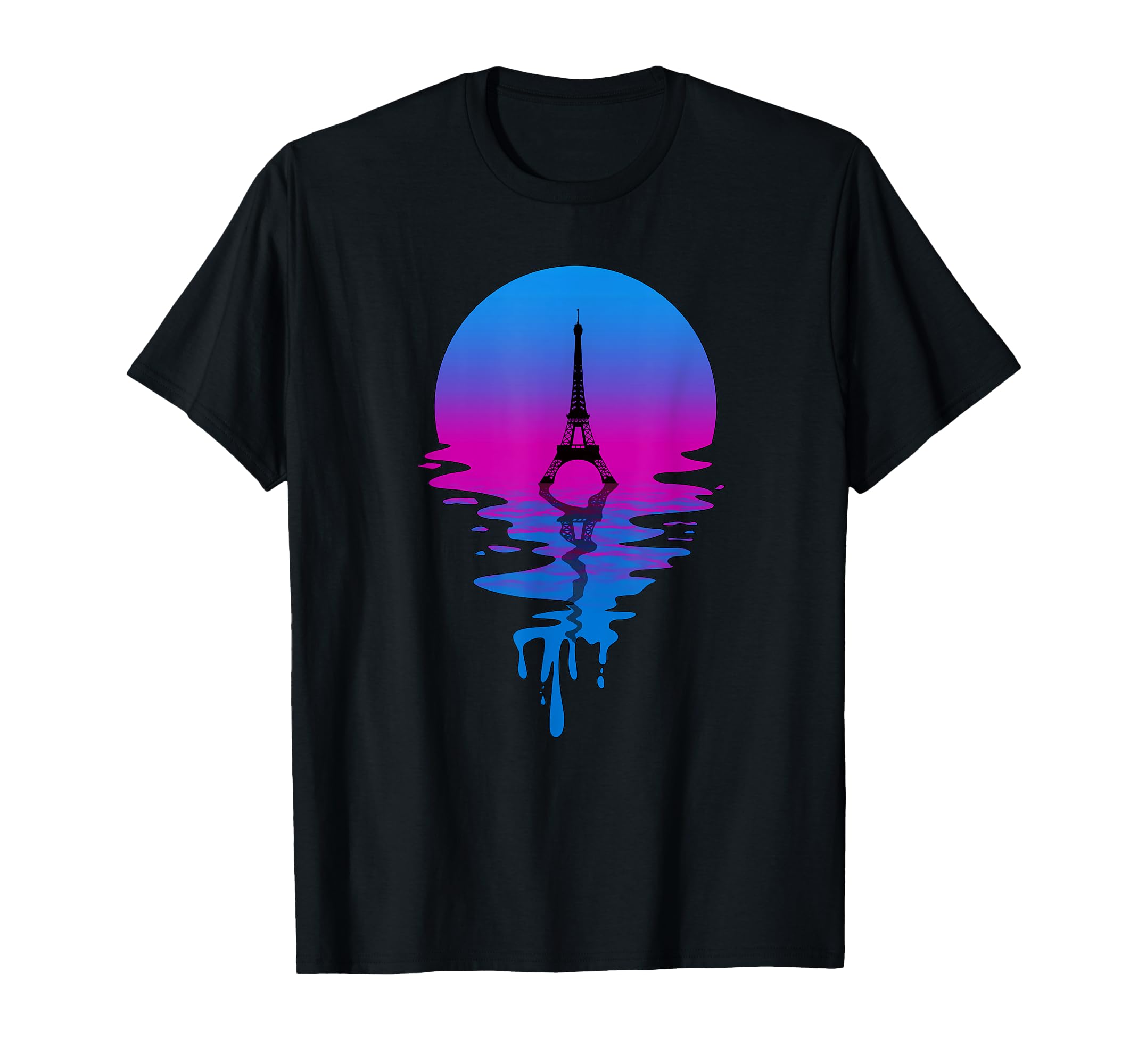 Sunset Eiffel Tower T-Shirt - Novelty Apparel Men Women - T-Shirt, Sweatshirt, Hoodie