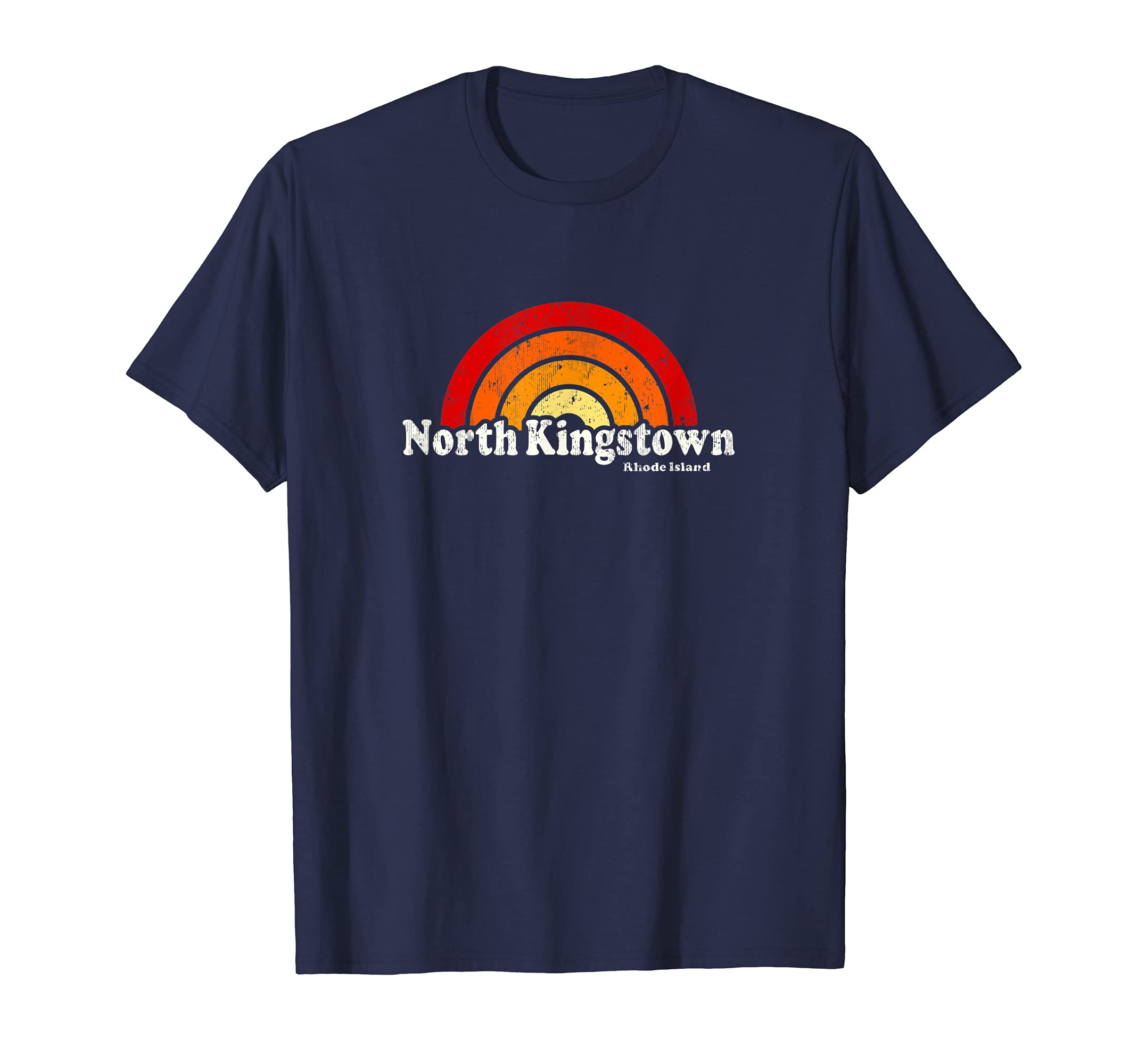 North Kingstown Rhode Island Ri 70S T-Shirt - Minimalist Print for Adults - T-Shirt, Sweatshirt, Hoodie