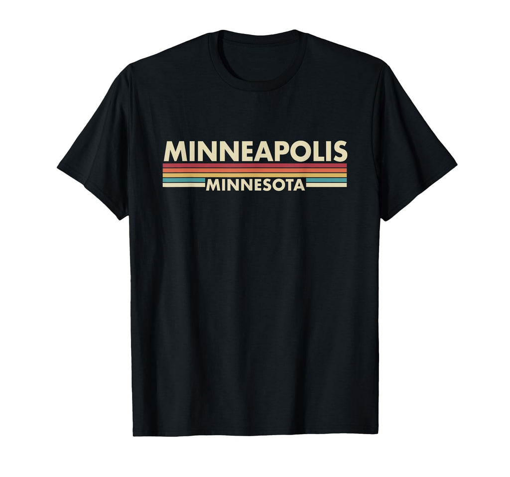 Minneapolis Minnesota Stripes T-Shirt - Graphic Print for Adults - T-Shirt, Sweatshirt, Hoodie