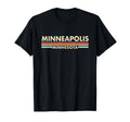 Minneapolis Minnesota Stripes T-Shirt - Graphic Print for Adults - T-Shirt, Sweatshirt, Hoodie