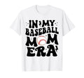 My Baseball Mom Era Groovy Baseball T-Shirt - Minimalist Print Men Women - T-Shirt, Sweatshirt, Hoodie