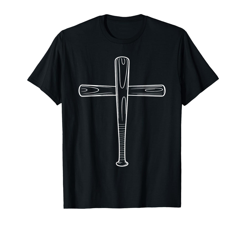 Cross Baseball Bats Christian Faith T-Shirt - Trendy Graphic for Adults - T-Shirt, Sweatshirt, Hoodie