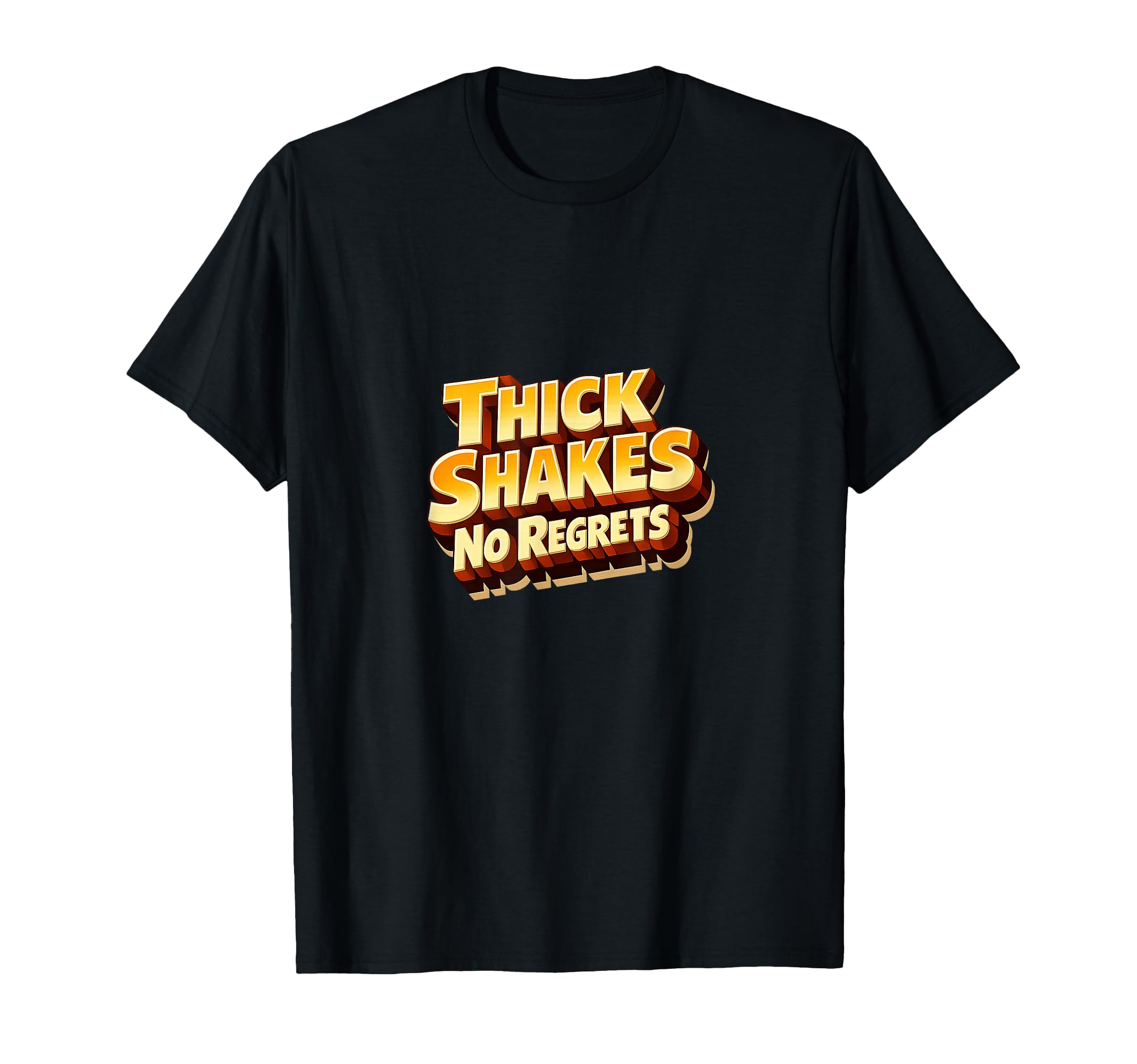 Milkshake Lover Diner Typography T-Shirt - Graphic Print for Adults - T-Shirt, Sweatshirt, Hoodie