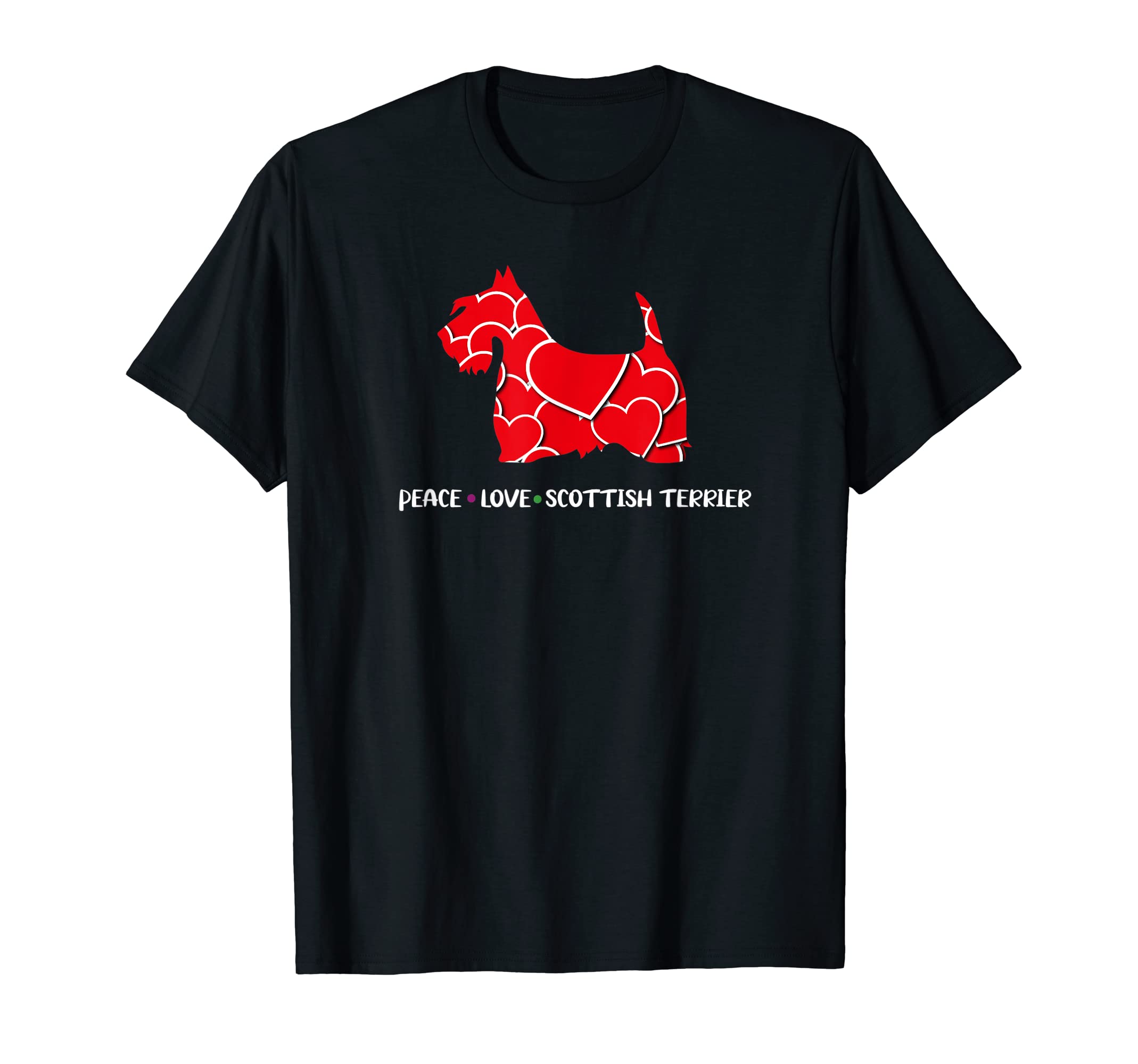 Peace Love Scottish Terrier Dog Dad Sweatshirt - Novelty Apparel Men Women - T-Shirt, Sweatshirt, Hoodie