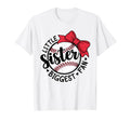 Baseball Little Sister Biggest Fan T-Shirt - Aesthetic Graphic for Adults - T-Shirt, Sweatshirt, Hoodie